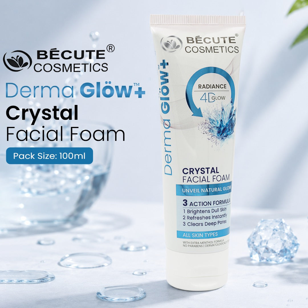 Bécute Cosmetics Derma Glöw+ Crystal Facial Foam – 100ml