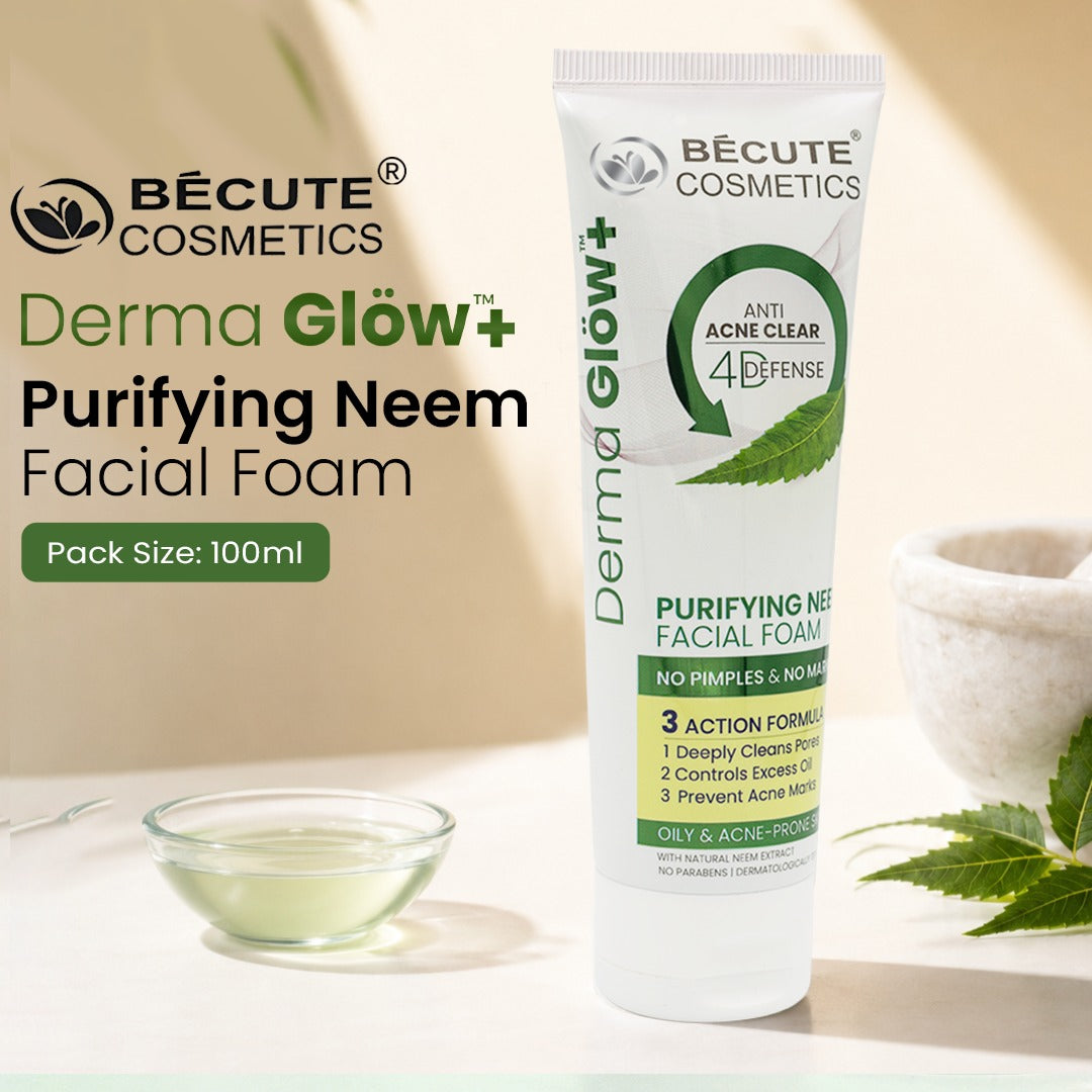 Bécute Cosmetics Derma Glöw+ Purifying Neem Facial Foam – 100ml