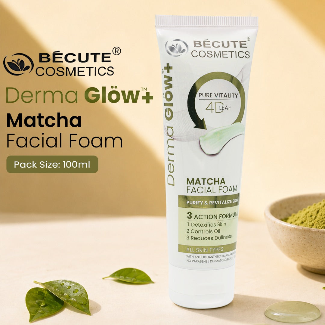 Bécute Cosmetics Derma Glöw+ Matcha Facial Foam – 100ml