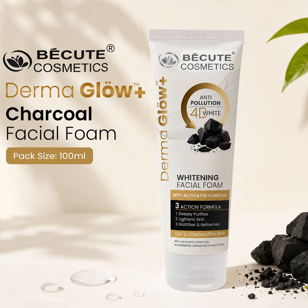 Bécute Cosmetics Derma Glöw+ Charcoal Whitening Facial Foam – 100ml