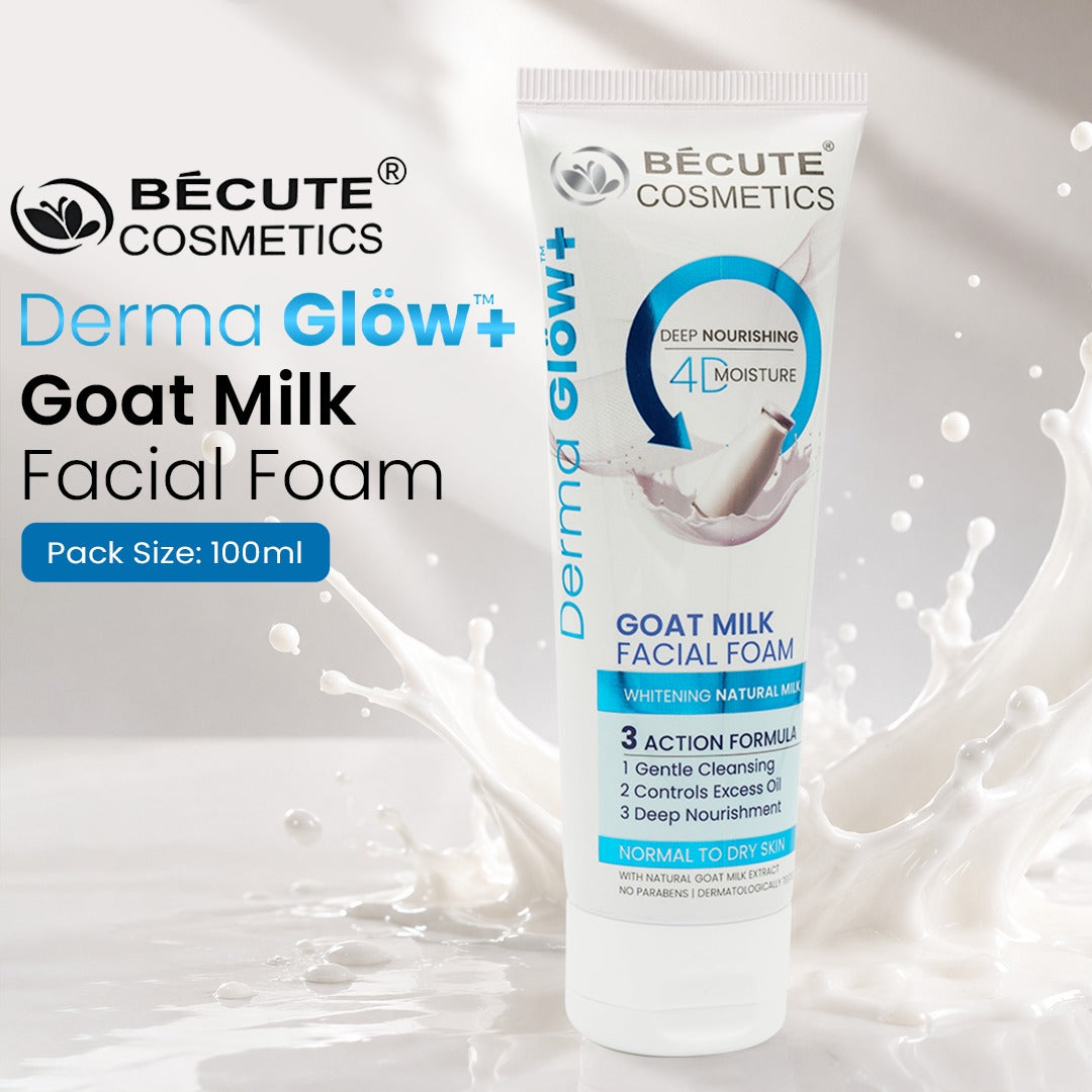 Bécute Cosmetics Derma Glöw+ Goat Milk Facial Foam – 100ml