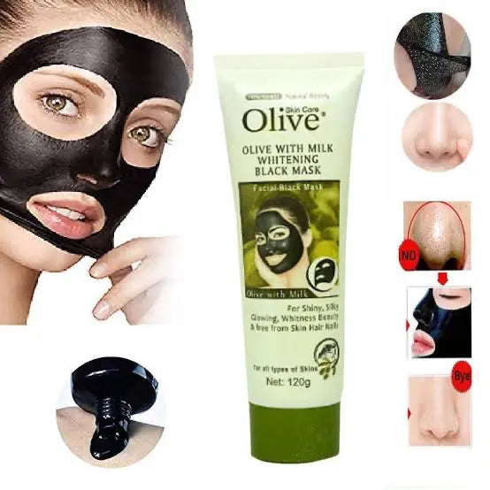 Olive Milk Whitening Black Mask