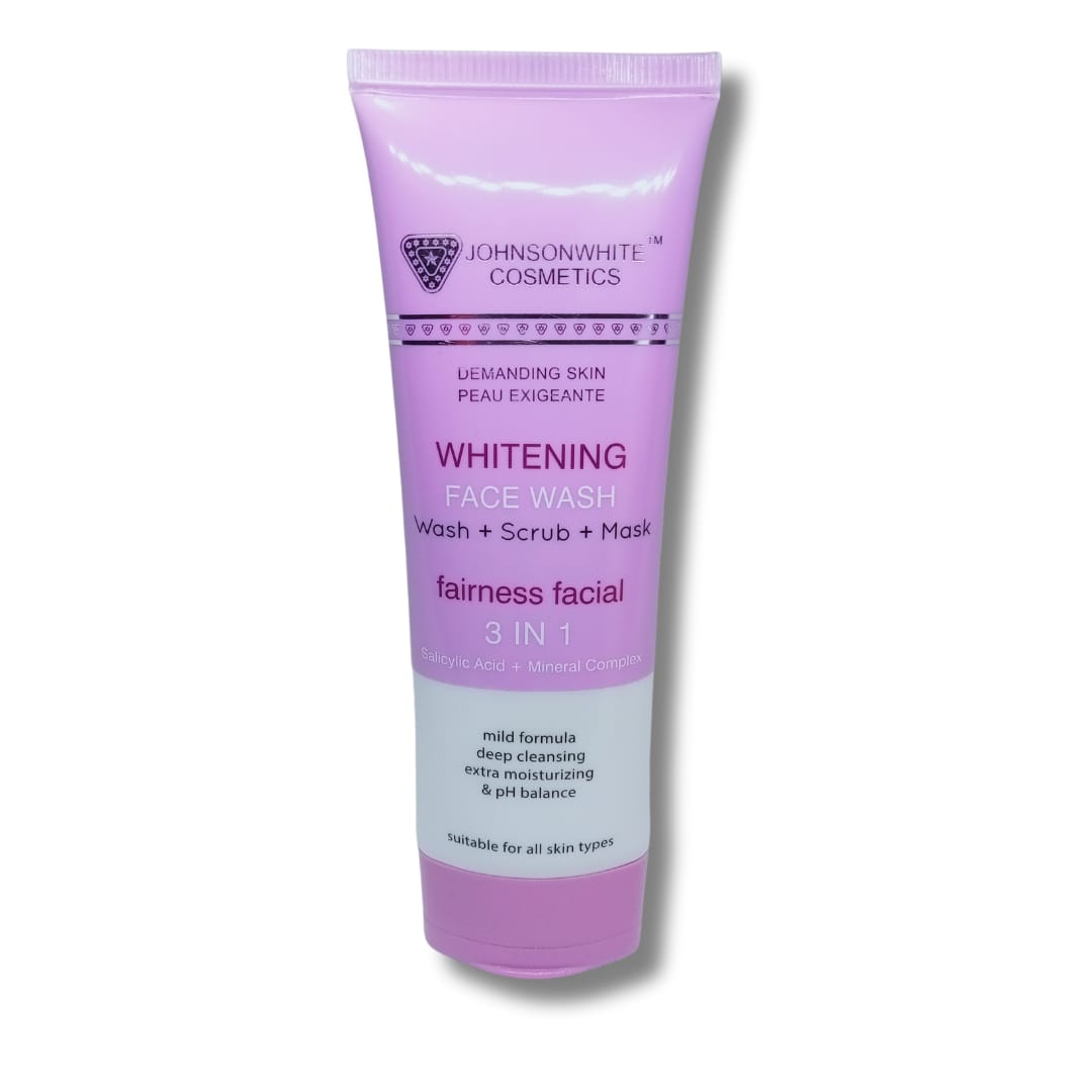Johnson White 3-in-1 Face Wash (Scrub + Mask + Wash)