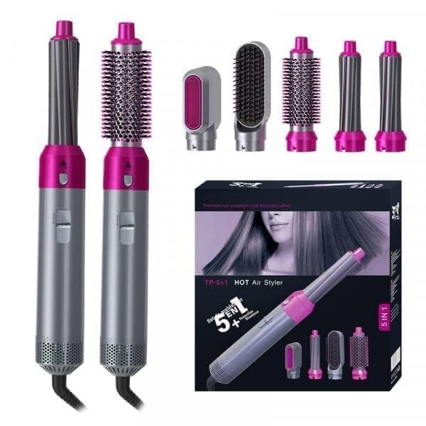 5 in 1 Hot Hair Dryer Brush Set with Free Hair Hold Spray