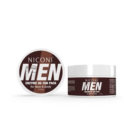 Niconi Men Enzyme De-Tan Pack For Face & Body 300g