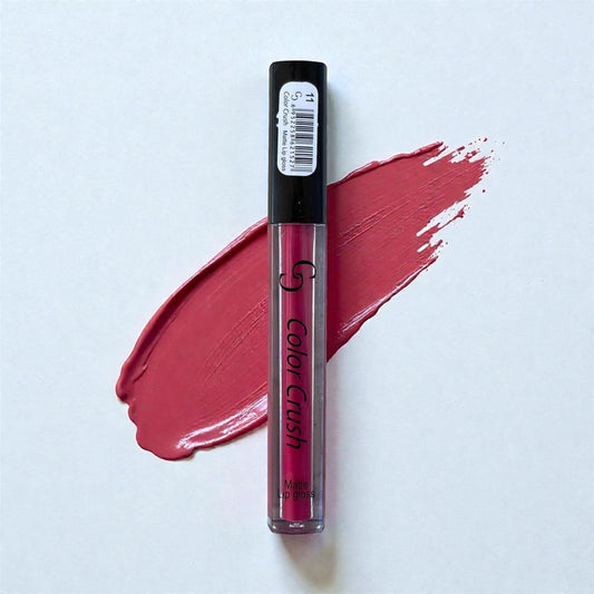 Color Crush Matte Lip Gloss - Berry Pink (11) - Melova Cosmetics