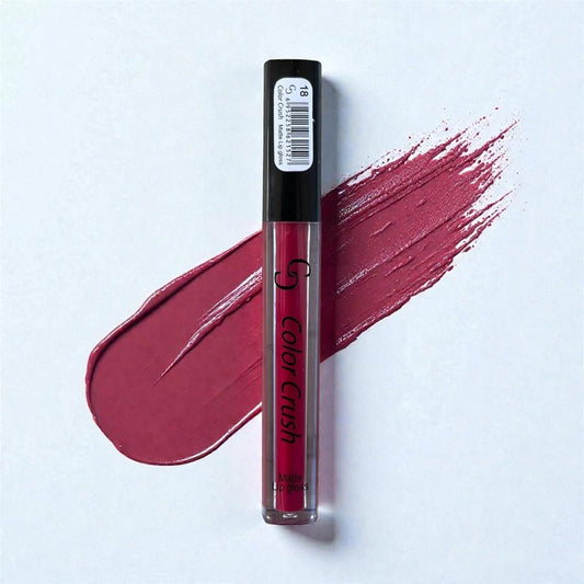 Color Crush Matte Lip Gloss - Berry Rose (18) - Melova Cosmetics