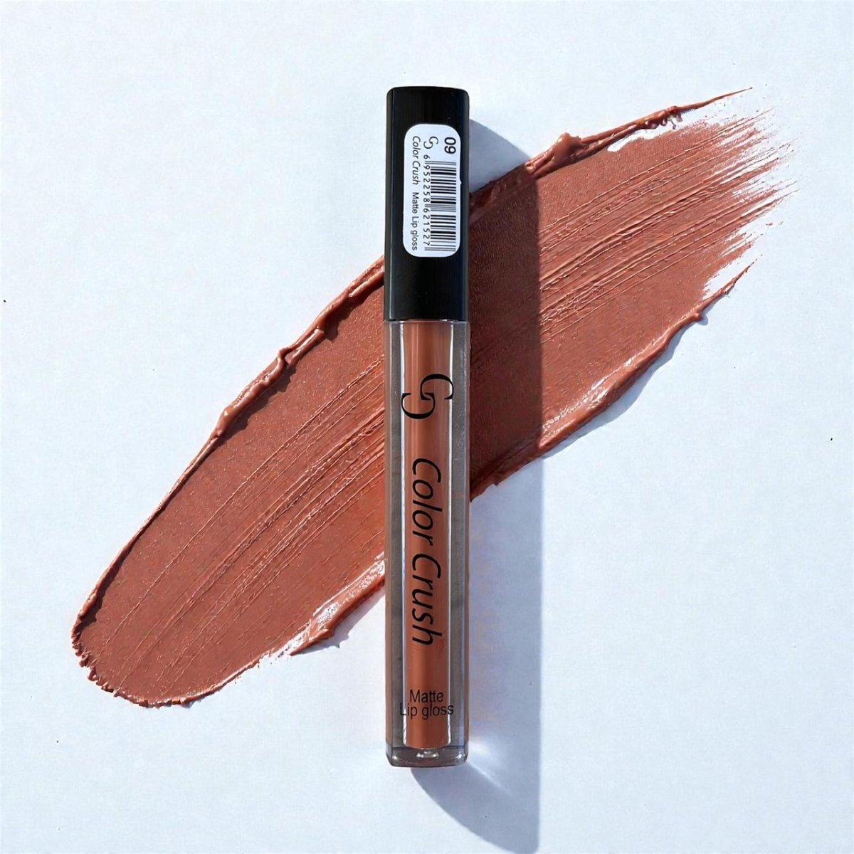 Color Crush Matte Lip Gloss - Caramel Nude (09) - Melova Cosmetics