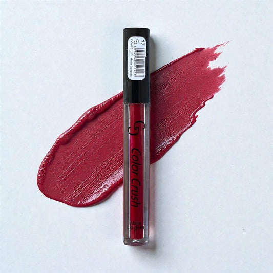 Color Crush Matte Lip Gloss - Cherry Red (17) - Melova Cosmetics