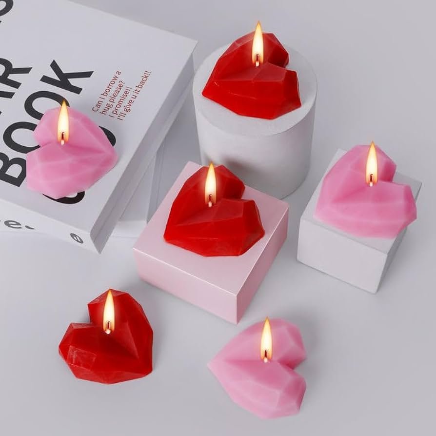 Crystal Heart Candle - Melova Cosmetics