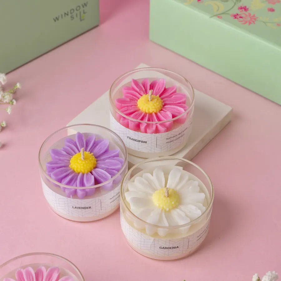 Daisy Bloom On A Jar Candle - Melova Cosmetics