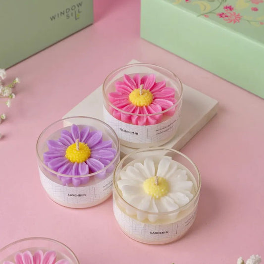 Daisy Bloom On A Jar Candle - Melova Cosmetics