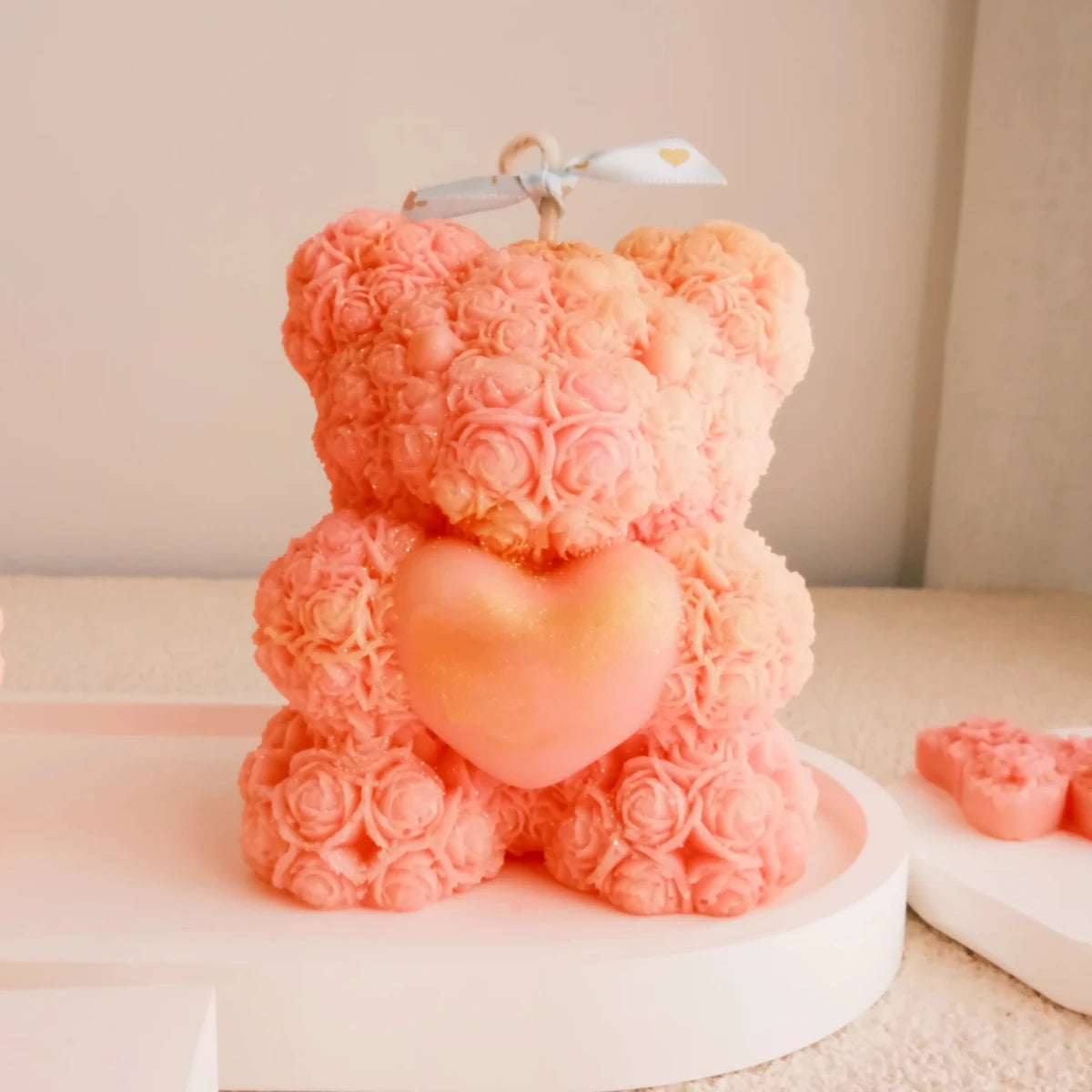 Floral Teddy Candle - Melova Cosmetics