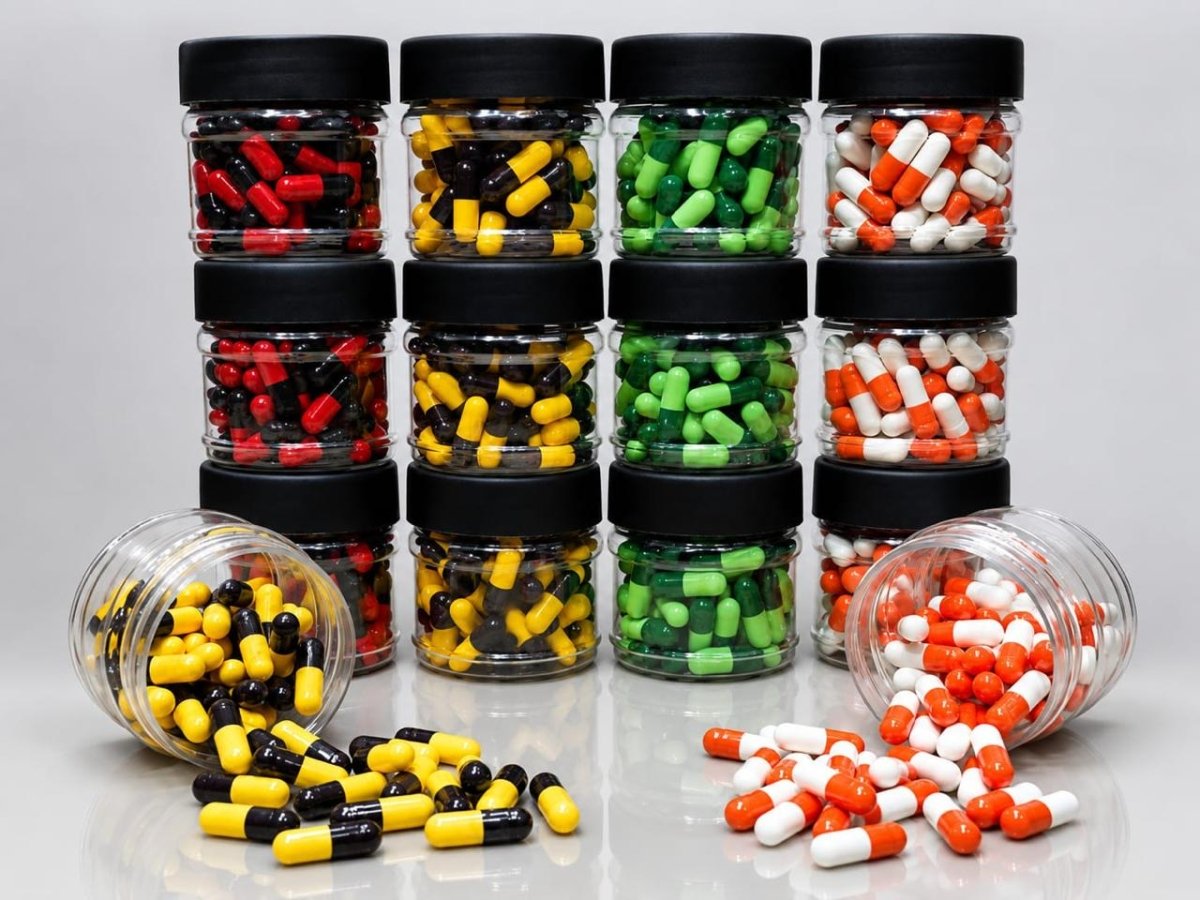 Whitening Powder Capsule - 60 pc Jar - Melova Cosmetics